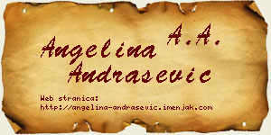 Angelina Andrašević vizit kartica